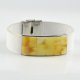 Opaque Baltic Amber with leather for men